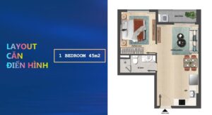Căn hộ 1 phòng ngủ Sun Grand City Cầu Giấy