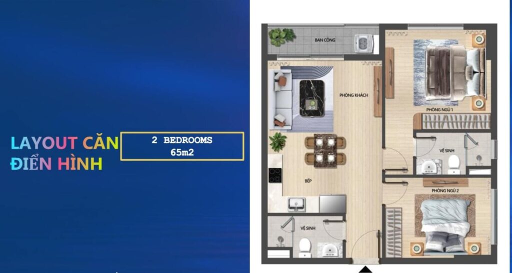 Căn 2 phòng ngủ Sun Grand City Cầu Giấy – Mặt bằng và Giá bán chi tiết 4 Căn hộ 2 phòng ngủ Sun Grand City Cầu Giấy
