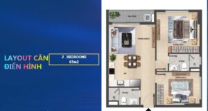 Căn hộ 2 phòng ngủ Sun Grand City Cầu Giấy