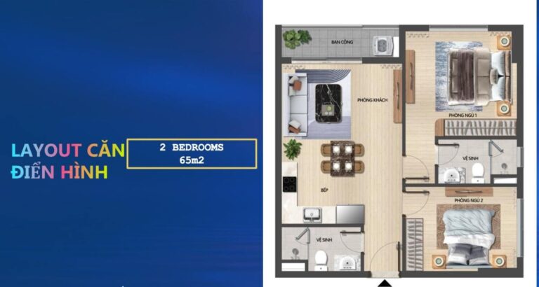 Căn hộ 2 phòng ngủ Sun Grand City Cầu Giấy
