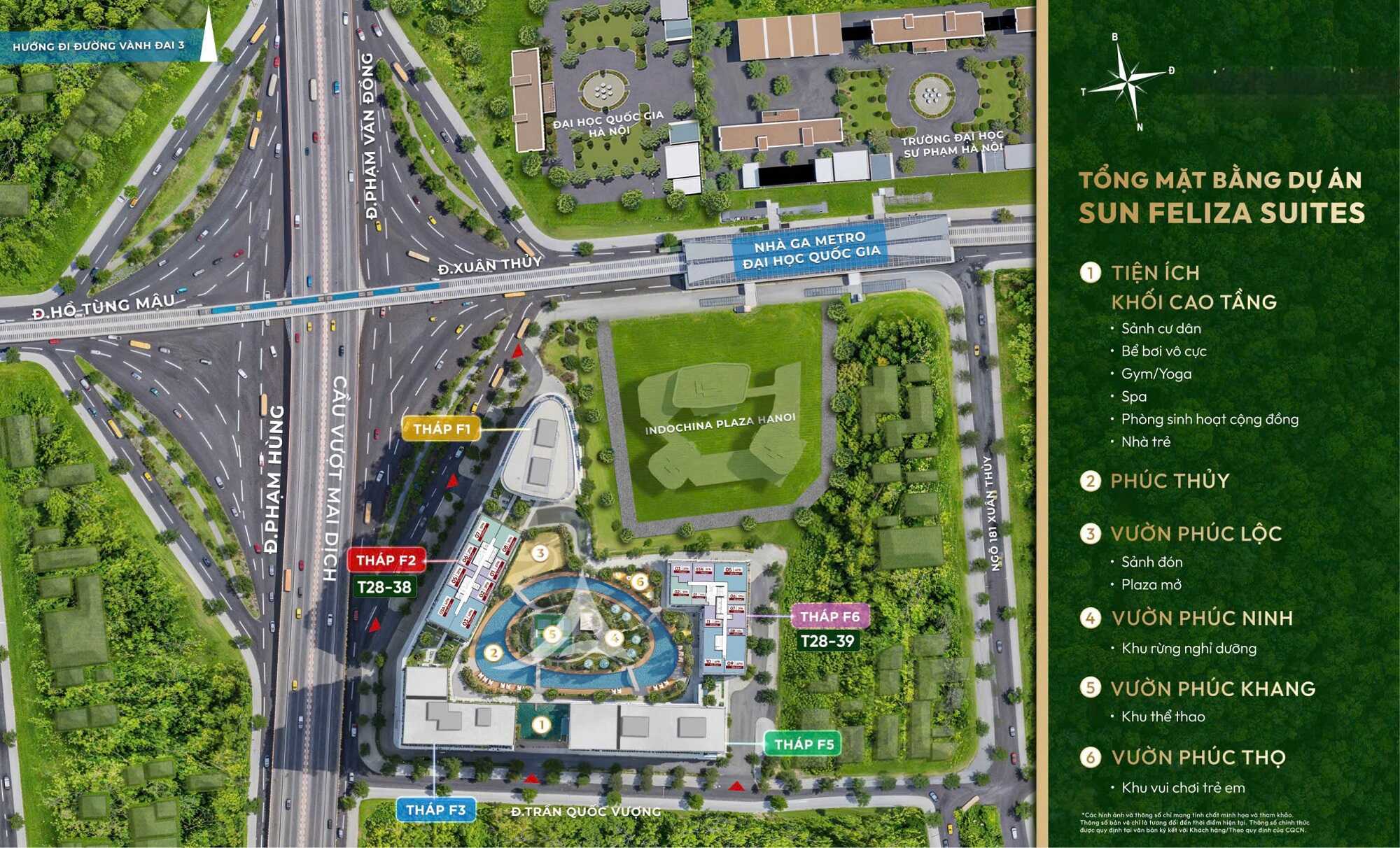 Mặt bằng Sun Cầu Giấy, Mặt bằng Sun Feliza Suites