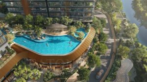Bể bơi bốn mùa tại Sun Grand City Cầu Giấy