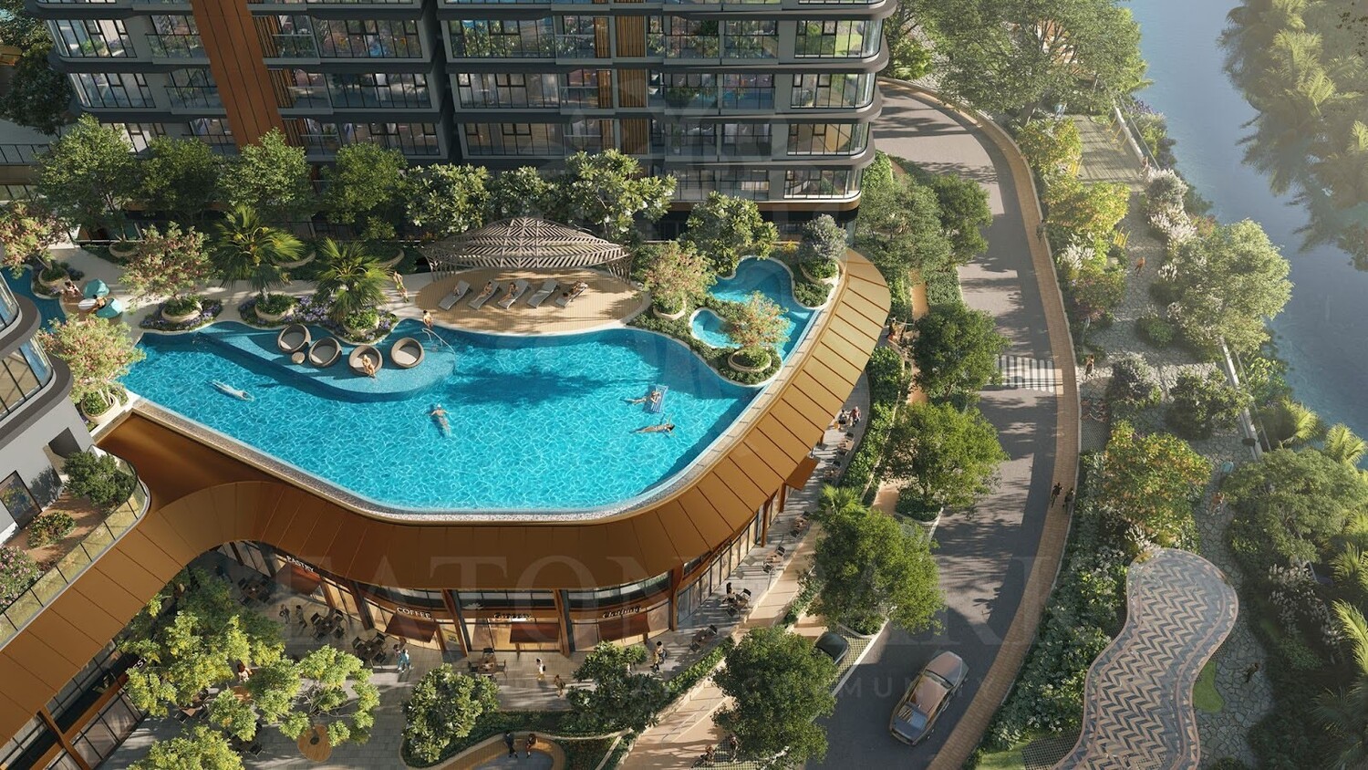 Bể bơi bốn mùa tại Sun Feliza Suites (Grand City Cầu Giấy)